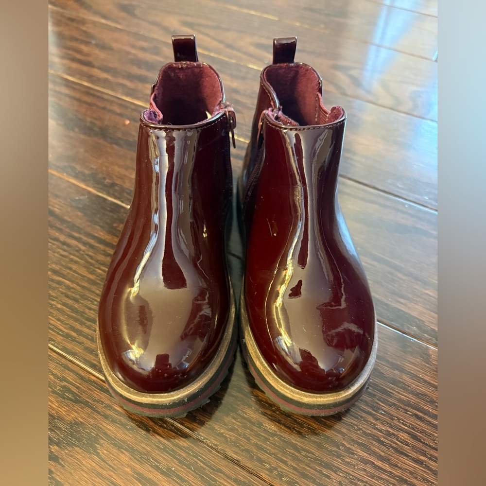 Zara Kids Patent Ankle Boots - Size 24 (8US)